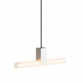 Lámpara colgante Lineal LED de diseño italiano Sinthia plata