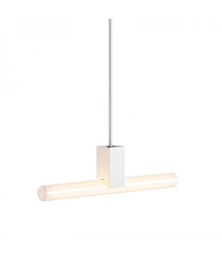 Lámpara colgante Lineal LED de diseño italiano Sinthia blanco