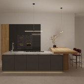 Lámpara colgante Lineal LED de diseño italiano Sinthia