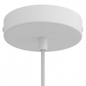 Lámpara colgante de diseño italiano rosetón blanco