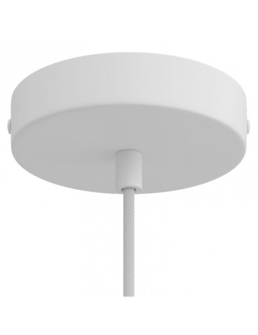 Lámpara colgante de diseño italiano rosetón blanco