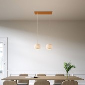 Lámpara colgante de diseño italiano DOPPIO - 1