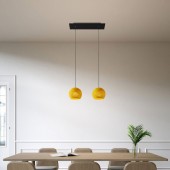 Lámpara colgante de diseño italiano DOPPIO - 7