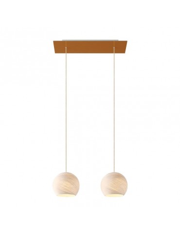Lámpara colgante de diseño italiano DOPPIO - 6