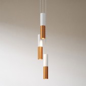 Lámpara colgante 3 Caídas SOGNO3 diseño italiano - 1