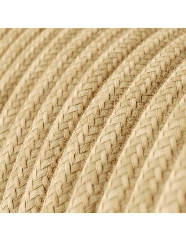 Lámpara colgante RAFFIA de diseño italiano cable textil