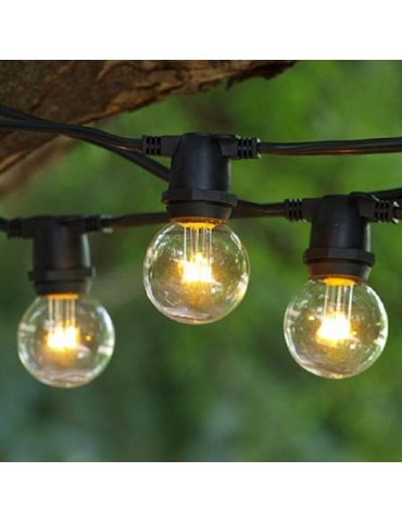 Guirnalda luces feria exterior 15 metros 15 E27
