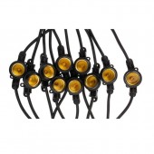 Guirnalda luces feria exterior 15 metros 15 E27