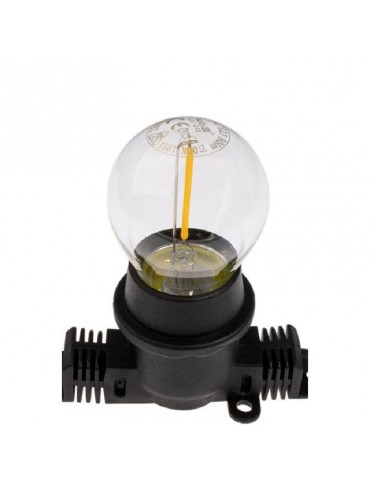 Bombilla LED G45 E27 1,3W Transparente 2700ºK