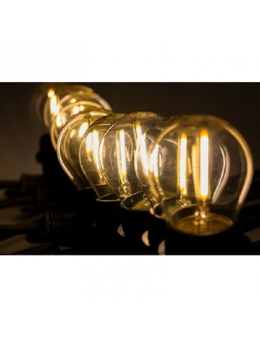 Bombilla LED G45 E27 1,3W Transparente 2700ºK vintage
