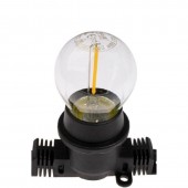 Bombilla LED G45 E27 1,3W Transparente 2700ºK