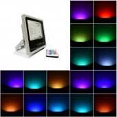 Foco Proyector Led 10W RGB Mando IR Slim IP65