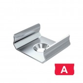Grapa de metal para sujeción perfil de aluminio plano "A"