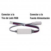 Mini Controlador Tira leds RGB 12v mando RC 19 PROGRAMAS conexiones