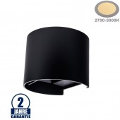 Aplique pared Led 6w Curvo Negro Doble cara tipo de luz