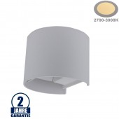 Aplique pared Led 6w Curvo Gris Doble cara tipo de luz