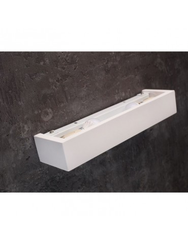 Aplique pared yeso rectangular modelo VELOCE 2xE14