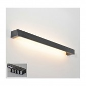 Aplique Led pared Barra 12W 60cm negro