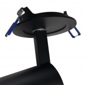 Aplique de techo GU10 Empotrable Negro NUUK detalle