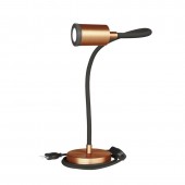 Lámpara mesa Flexo Led TABLE Night cobre satinado