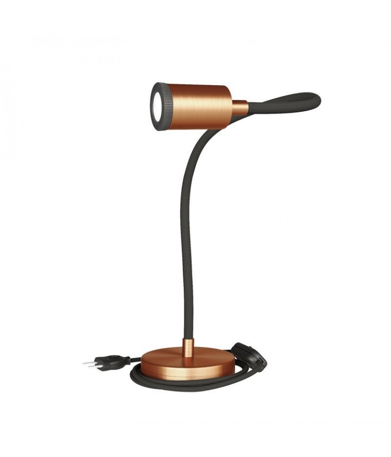 Lámpara mesa Flexo Led TABLE Night cobre satinado