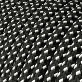 Lámpara LED de mesa TOUCH diseño italiano cable blanco-negro