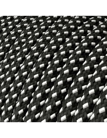 Lámpara LED de mesa TOUCH diseño italiano cable blanco-negro