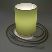 Lámpara de mesa Cilindro Posaluce verde - 1