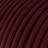 Lámpara de mesa Cilindro Posaluce Burdeos cable textil Bordeaux