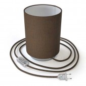 Lámpara de mesa Cilindro Posaluce Marrón - 1