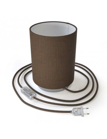 Lámpara de mesa Cilindro Posaluce Marrón - 1