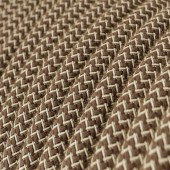 Lámpara de mesa Cilindro Posaluce Marrón cable textil camelot