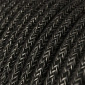 Lámpara de mesa Cilindro Posaluce Gris cable textil electra