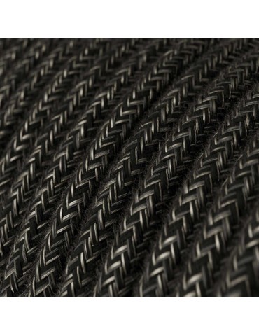 Lámpara de mesa Cilindro Posaluce Gris cable textil electra