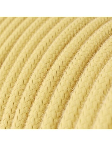 Lámpara de mesa Cilindro Posaluce Amarillo cable amarillo pastel