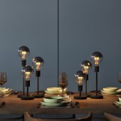 Lámpara de mesa Alzaluce 15cm  negro mate colección