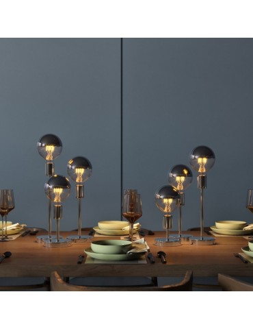 Lámpara de mesa Alzaluce 15cm Cromo colección