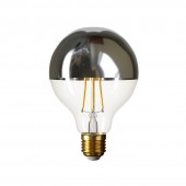 Bombilla Led G95 7W color Espejo Plata