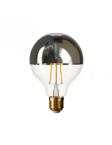 Bombilla Led G95 7W color Espejo Plata