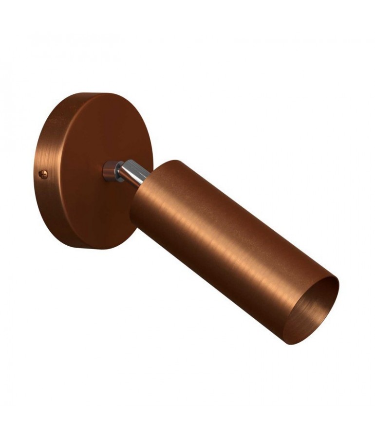 Aplique de pared orientable "Faretto" Cobre
