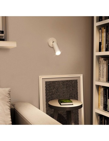 Aplique de pared orientable "Faretto" Blanco - 2