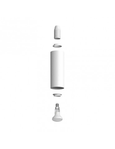 Aplique foco de pared fijo "Tube" - 20