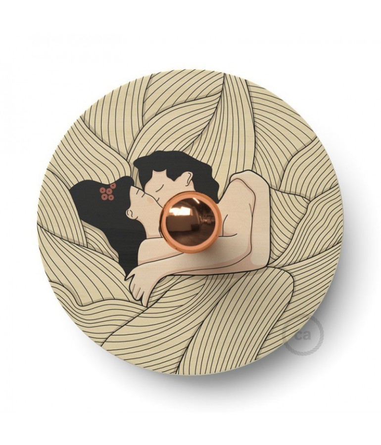 Aplique Retro Led Romantic Ufo circular - 1