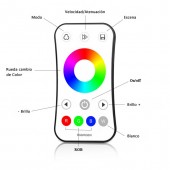 Mando 2.4G Rf Tira leds RGB 12VDC