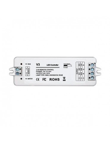 Mando 2.4G RF Controlador Receptor Tiras led 12VDC - 3