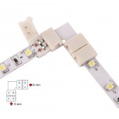 Conector Angulo 90 sin cable Tiras de Led Monocolor DC12V - 2
