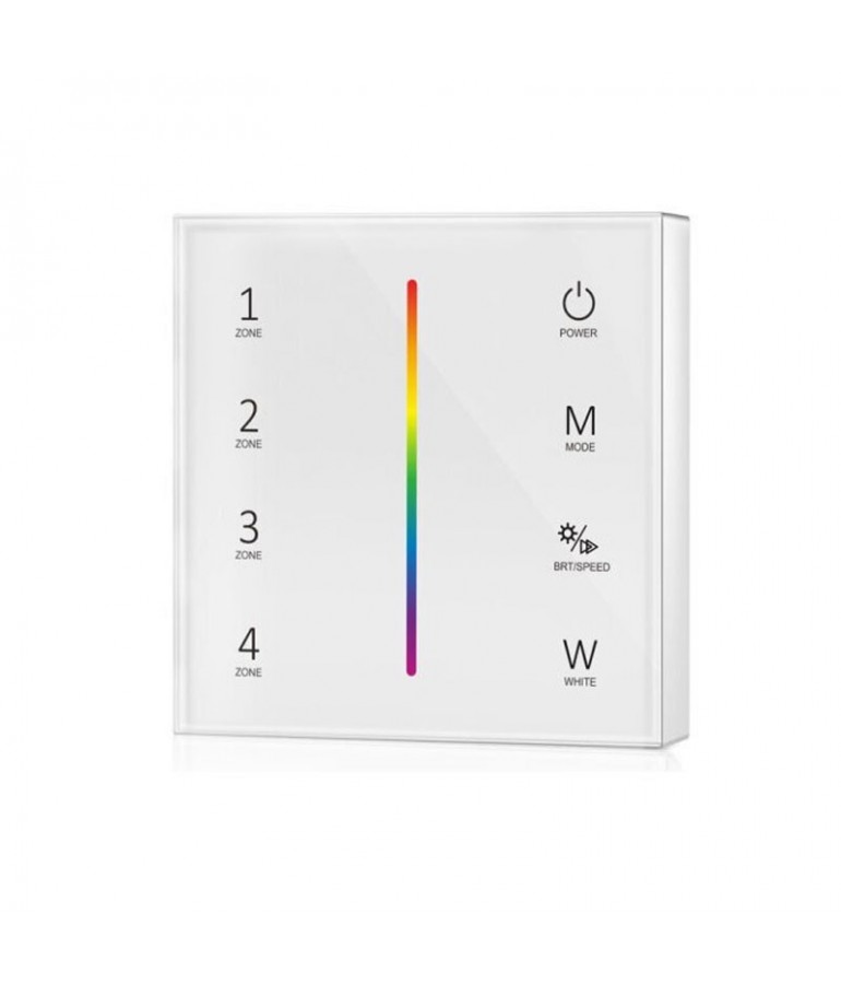 Controlador pared superficie 2.4G RF Tiras led RGB 12/24V DC - 1