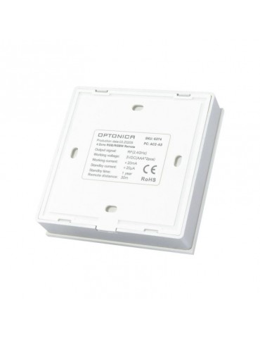 Controlador pared superficie 2.4G RF Tiras led RGB 12/24V DC - 3