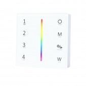 Controlador pared superficie 2.4G RF Tiras led RGB 12/24V DC - 4
