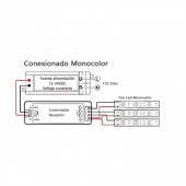 Controlador receptor RGB 3 canales Tiras Led - 3